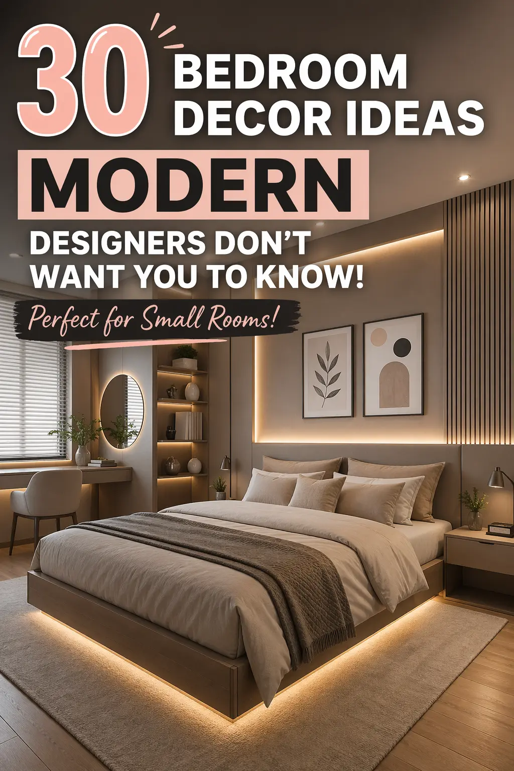 30 Bedroom Decor Ideas Modern Designers Don’t Want You to Know (Perfect for Small Rooms!)