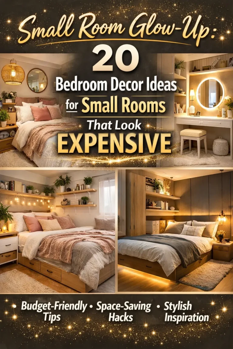 Small Room Glow-Up 20 Bedroom Decor Ideas for Small Rooms That Look EXPENSIVE