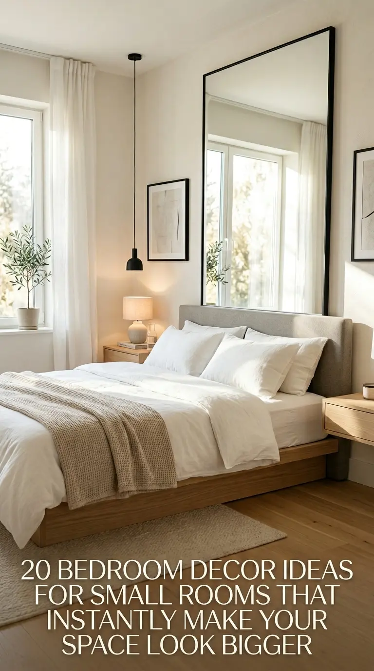 20 Bedroom Decor Ideas for Small Rooms That Instantly Make Your Space Look Bigger